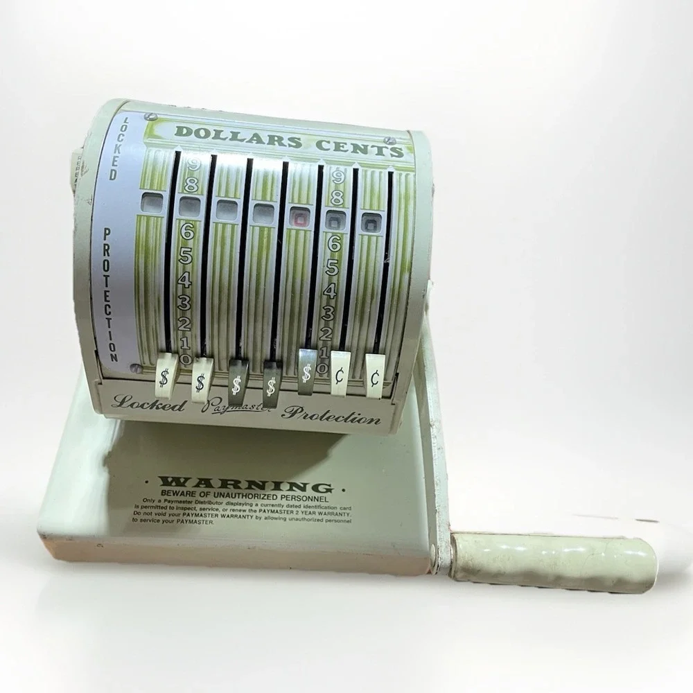 Vintage Paymaster Series X-550 Check‎ Protector Machine